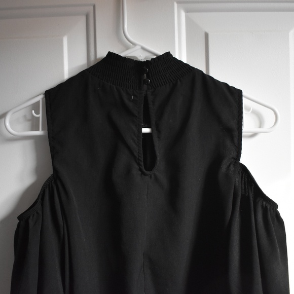 Tank Top Blouse w/ Shoulder Cut Outs - Picture 3 of 3